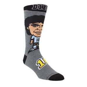 PERRI'S SOCKS Diego Maradona Cantoon Number 10 Crew Socks 1 Pair - DMF301-050